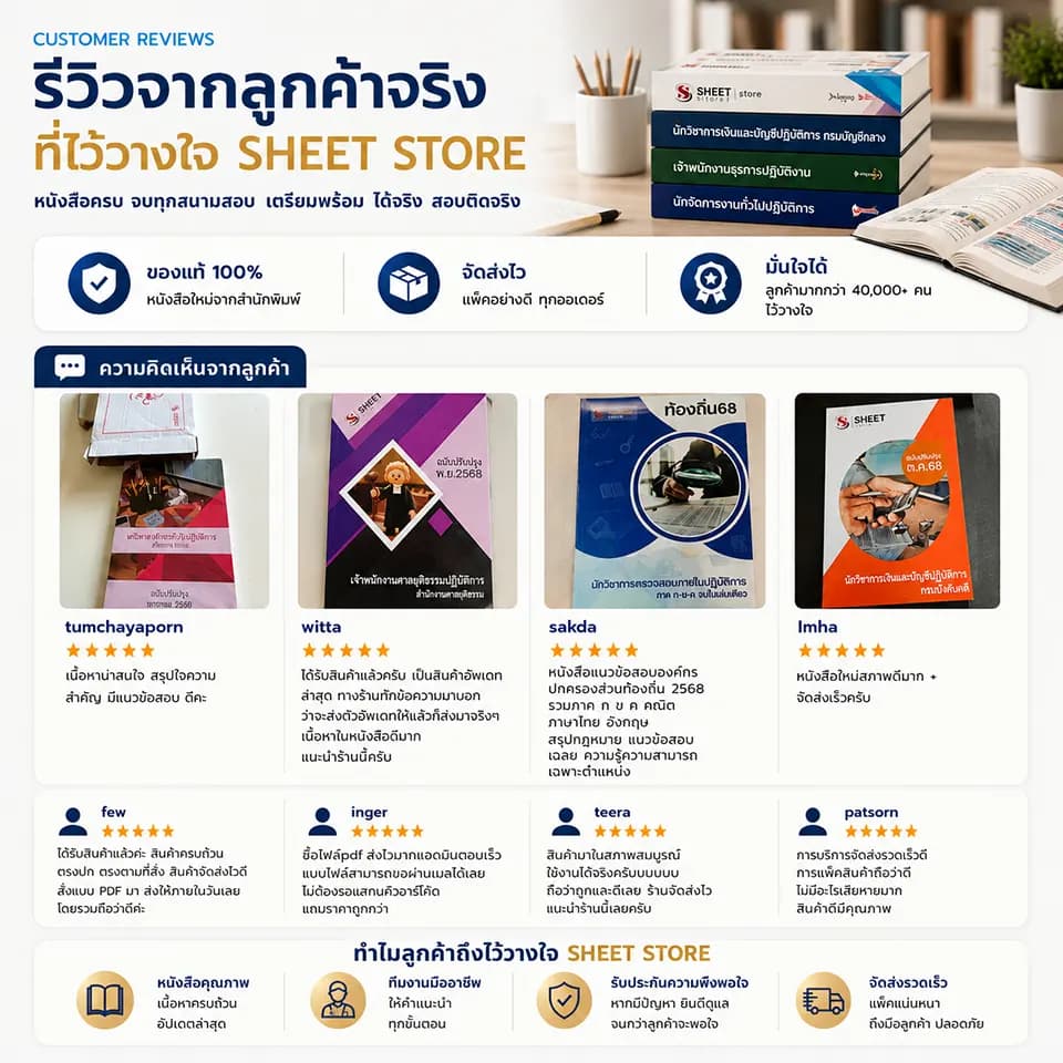 รีวิวจากลูกค้าจริงที่ไว้วางใจ SHEET STORE