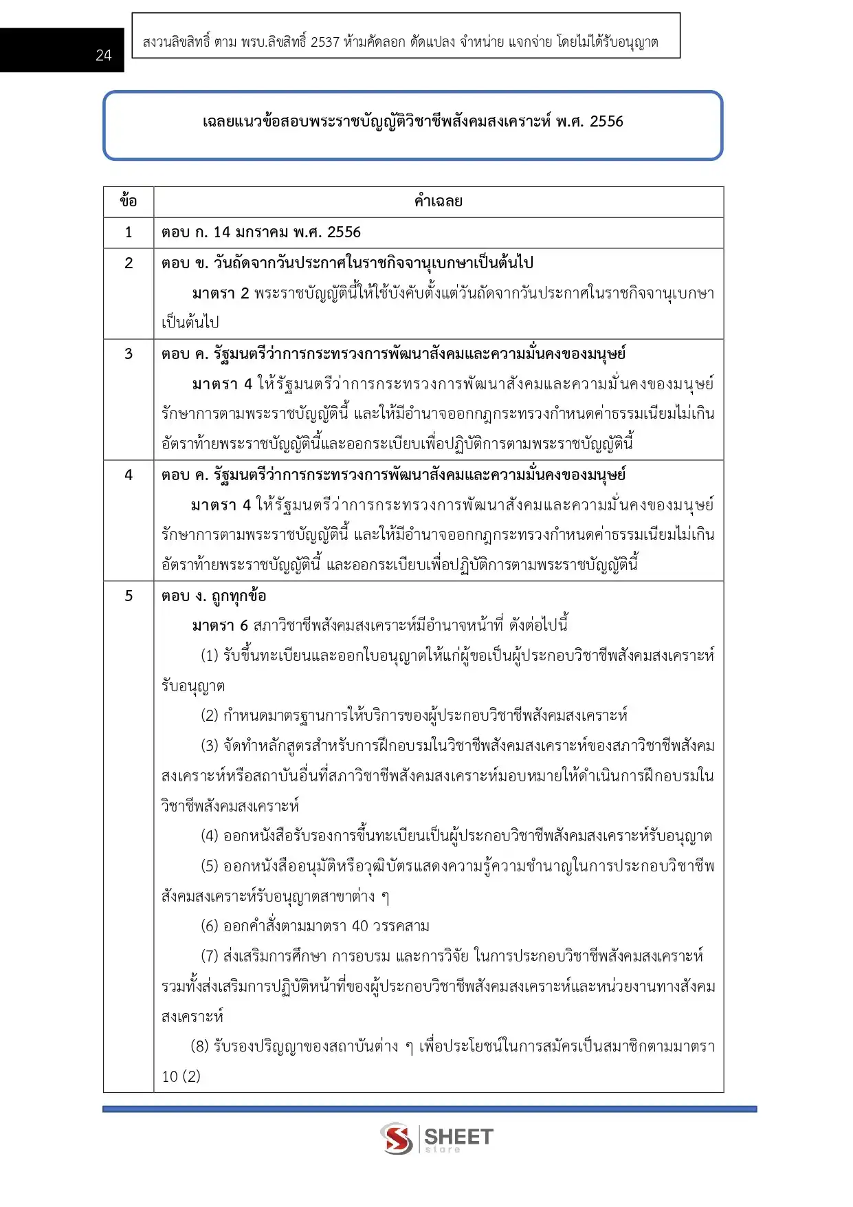 แนวข้อสอบ นักสังคมสงเคราะห์ปฏิบัติการ พม. สำนักงานปลัดกระทรวงการพัฒนาสังคมและความมั่นคงของมนุษย์ [ต.ค.2568]