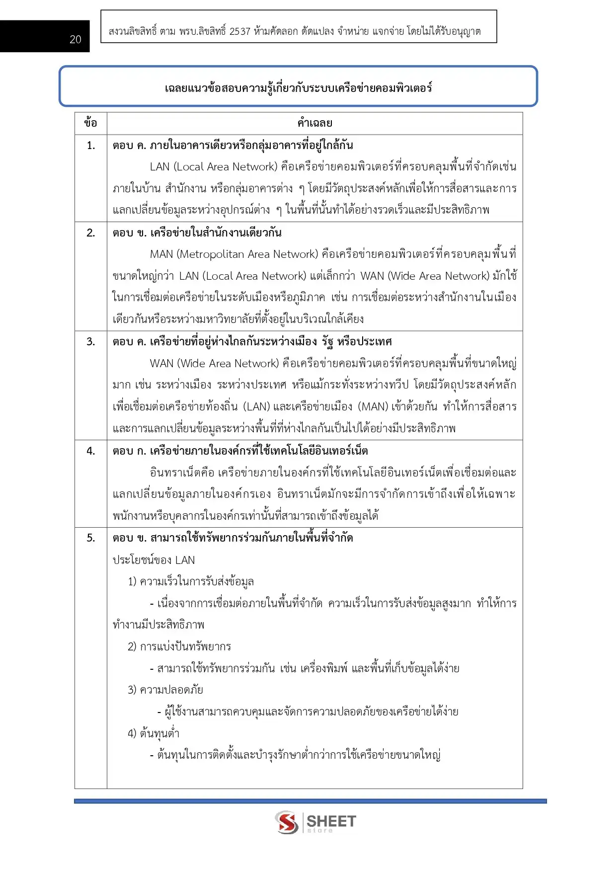 แนวข้อสอบ นักวิชาการคอมพิวเตอร์ปฏิบัติการ (ส.ป.ก.) [ต.ค.2568]