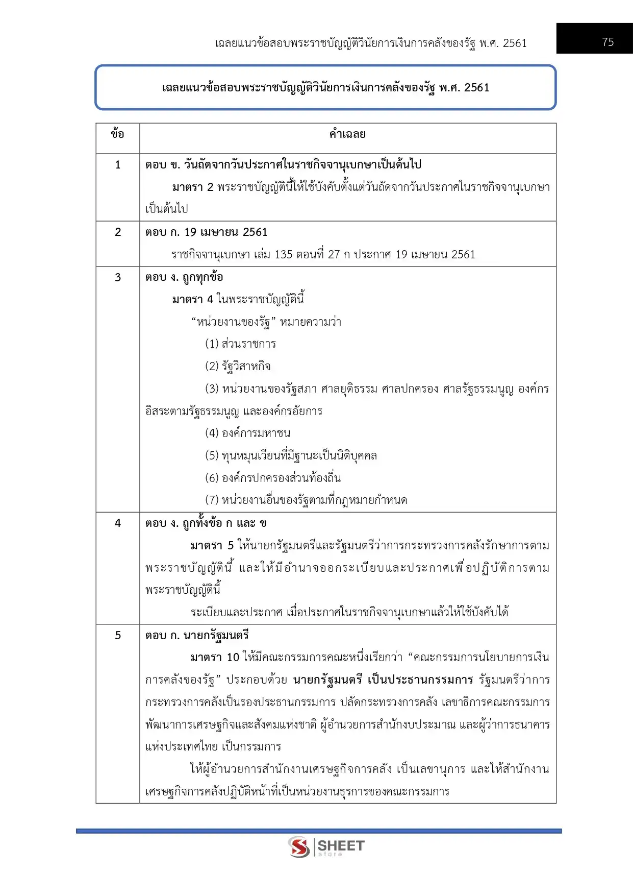 แนวข้อสอบ เจ้าพนักงานการเงินและบัญชีปฏิบัติงาน สำนักงานปลัดกระทรวงสาธารณสุข [พ.ค.2569]