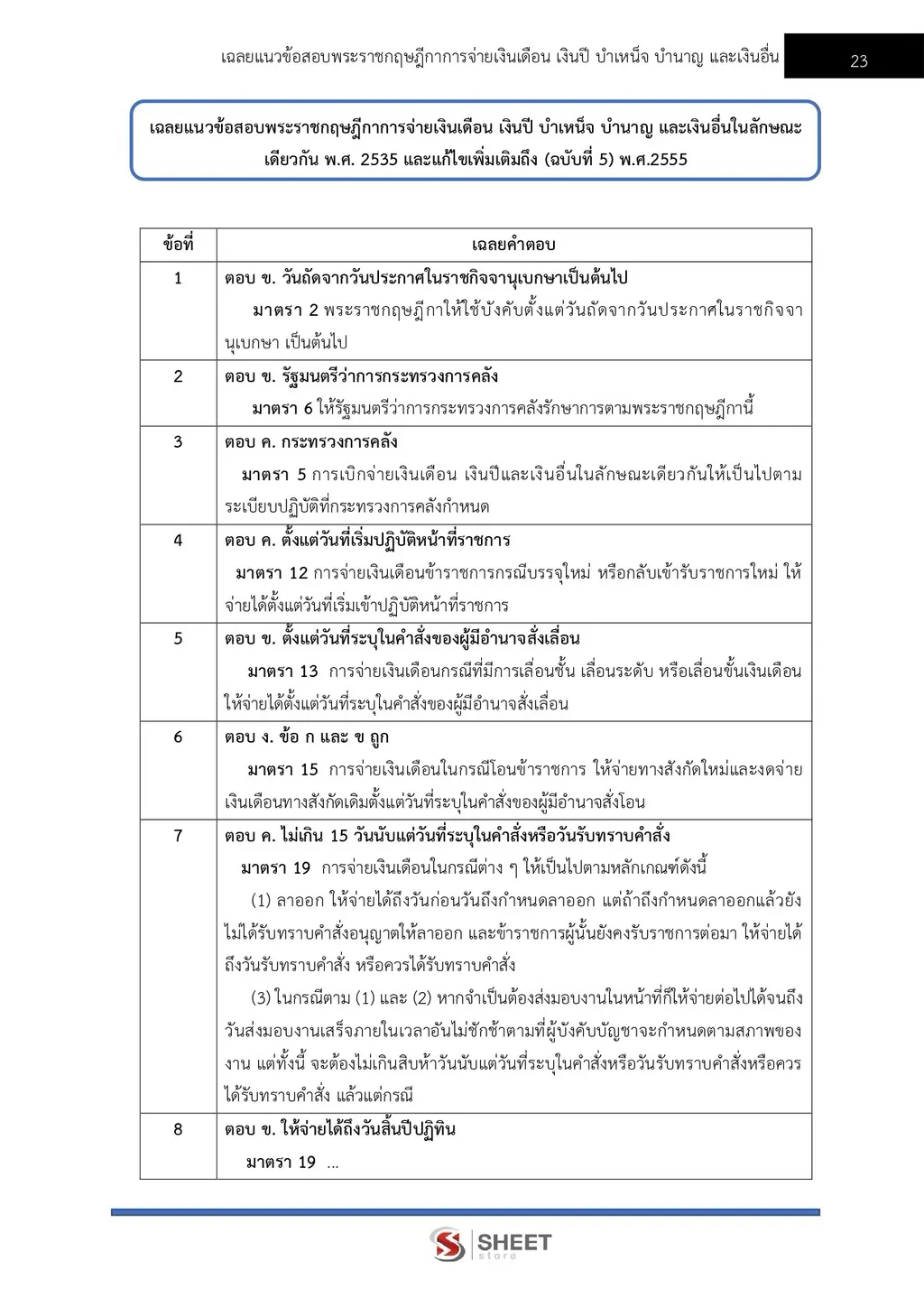 แนวข้อสอบ เจ้าพนักงานการคลัง กรมบัญชีกลาง[ ส.ค. 2569]