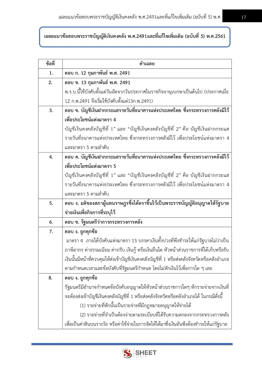 แนวข้อสอบ นักวิชาการคลัง กรมบัญชีกลาง ฉบับอัพเดตล่าสุด [ ส.ค. 2569 ]